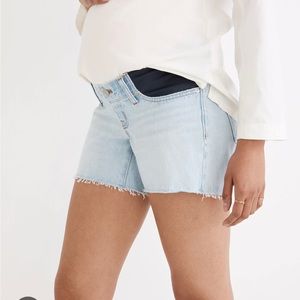 Madewell Maternity Relaxed Denim Shorts